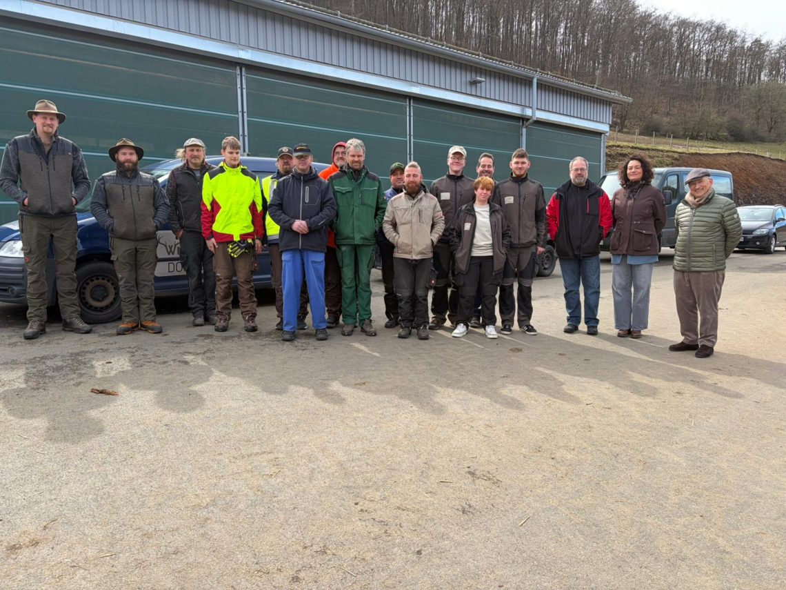 Die Mitarbeiter der drei starken Teams: Hof Dressel, Wildpark und Lebenshilfe Dillenburg.