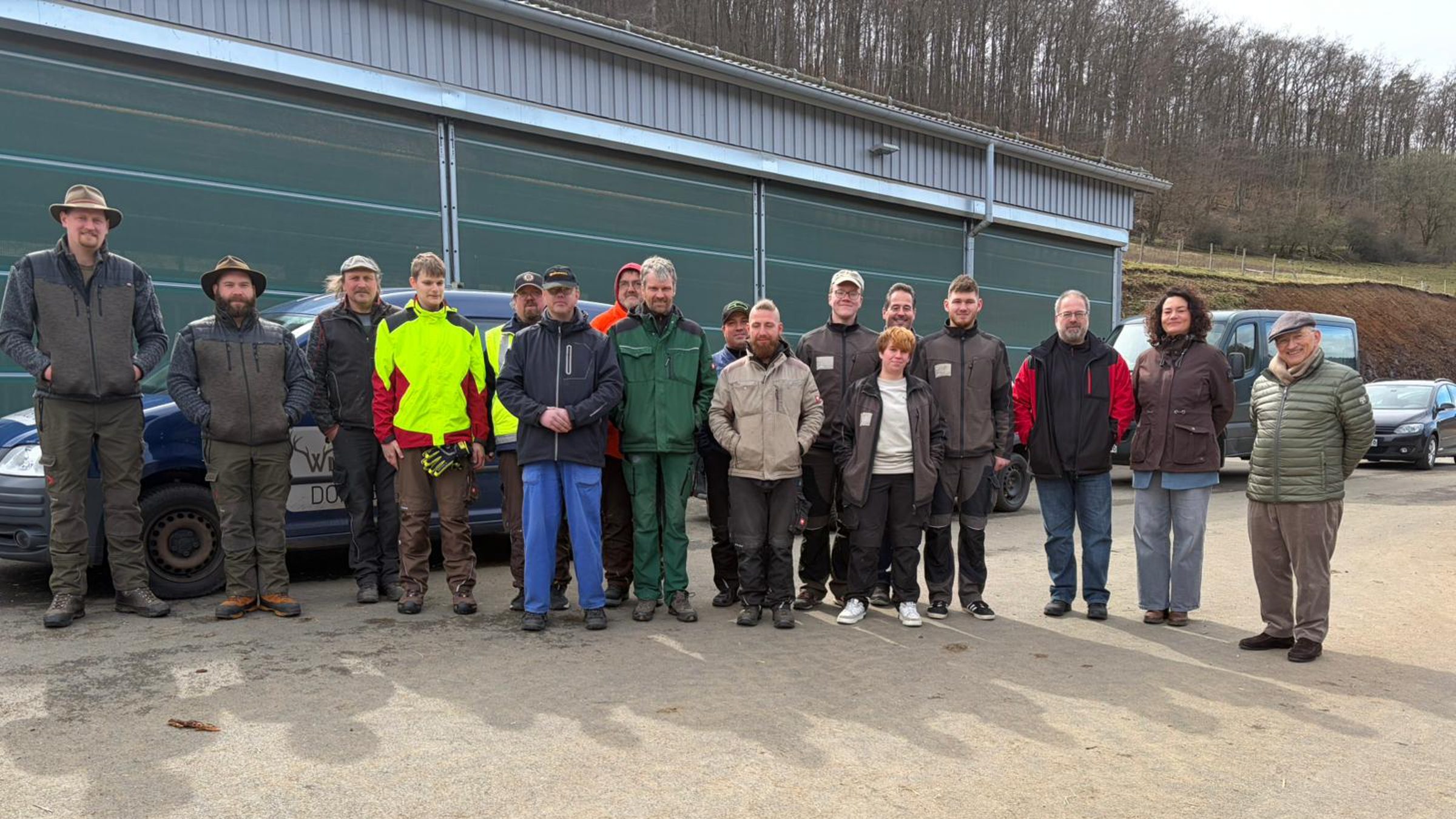 Die Mitarbeiter der drei starken Teams: Hof Dressel, Wildpark und Lebenshilfe Dillenburg.
