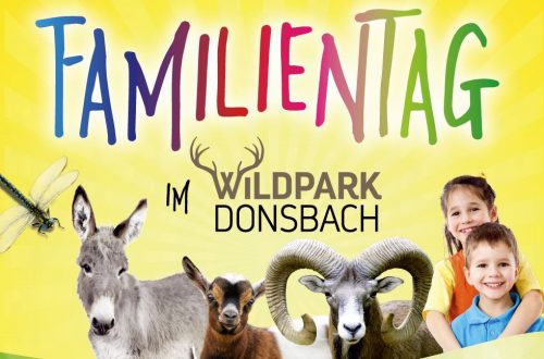 Werbebild für den Familientag im Wildpark Donsbach